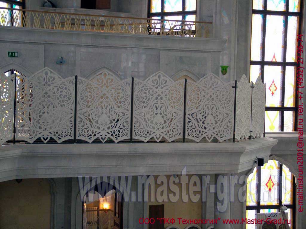 Мечеть Кул-Шариф в Казани, из СФБ выполнены различные решетки из стеклофибробетона.